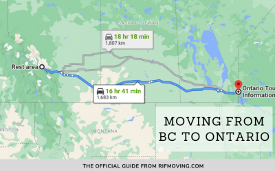 Moving From BC to Ontario